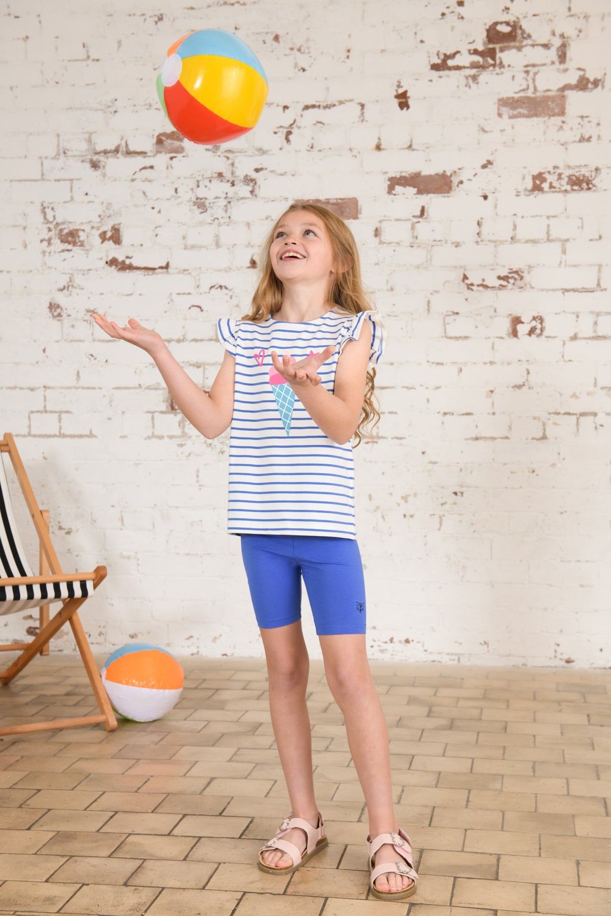 Causeway Swing Tee - Icecream Print-Lighthouse