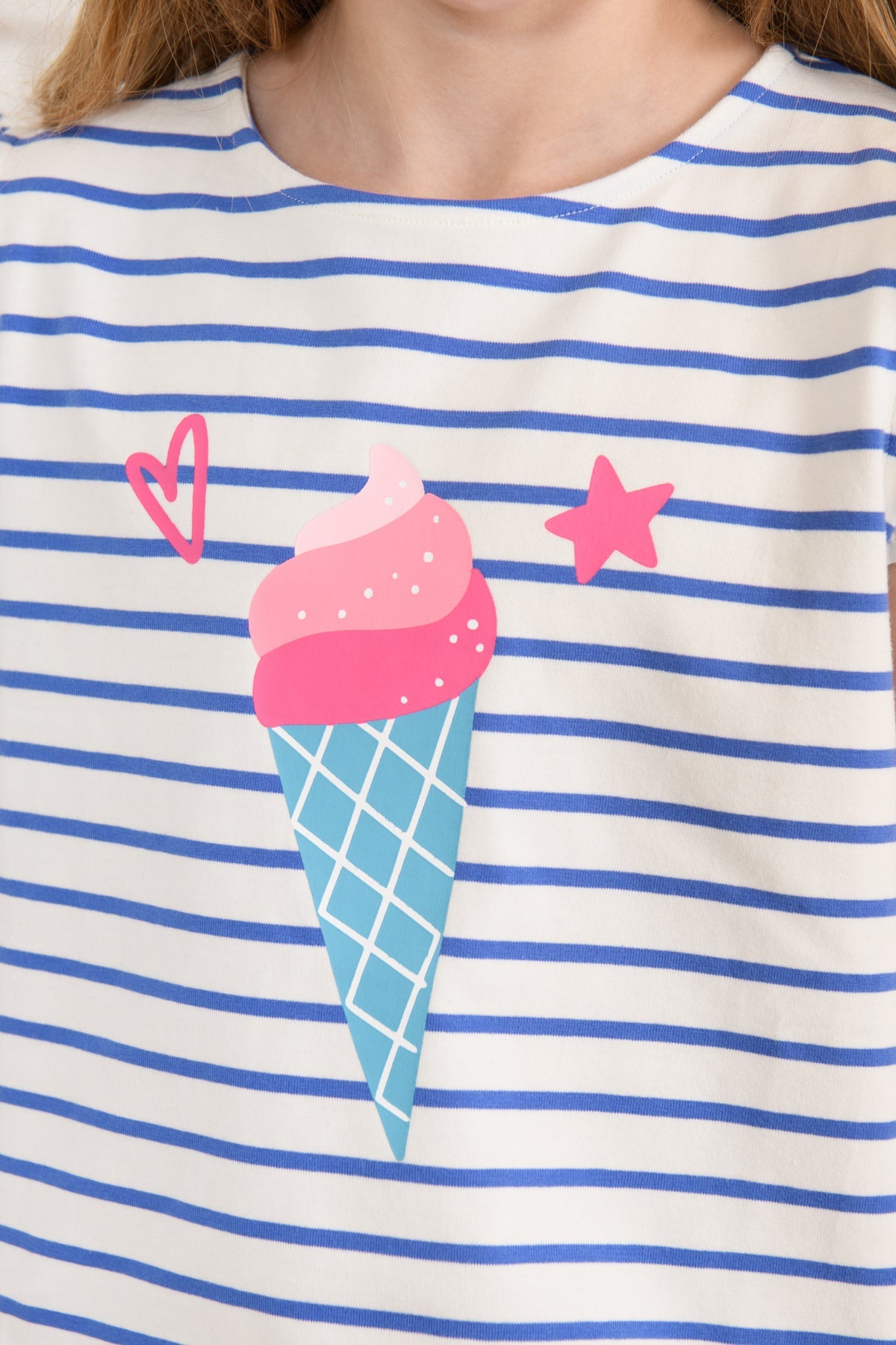 Causeway Swing Tee - Icecream Print-Lighthouse