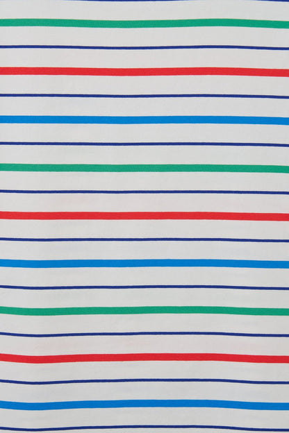 Causeway Tee - Seagrass Blue Poppy Stripe-Lighthouse