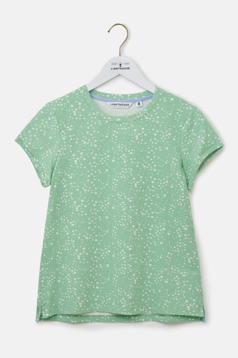 Causeway Tee - Soft Green Floral-Lighthouse