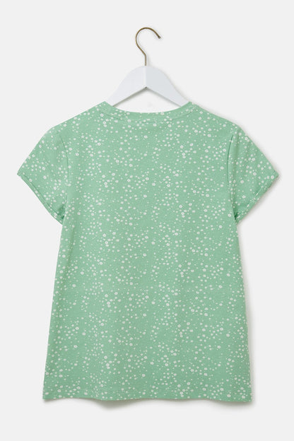 Causeway Tee - Soft Green Floral-Lighthouse