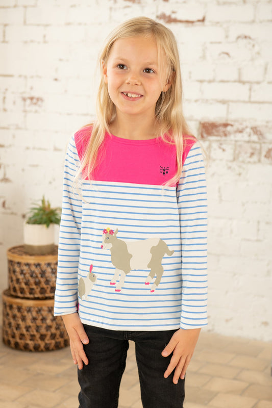 Causeway Top - Bunny Kid Print - Lighthouse