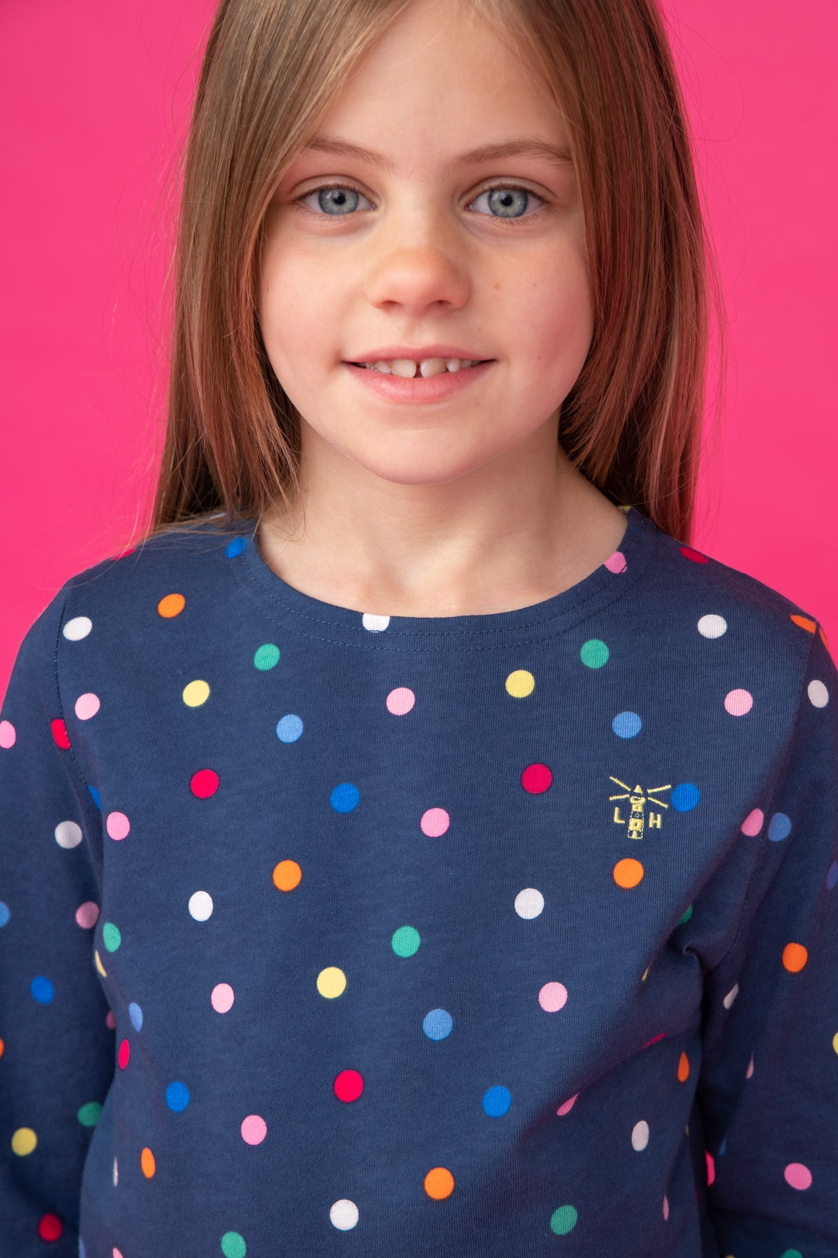 Causeway Top - Dot Print - Lighthouse