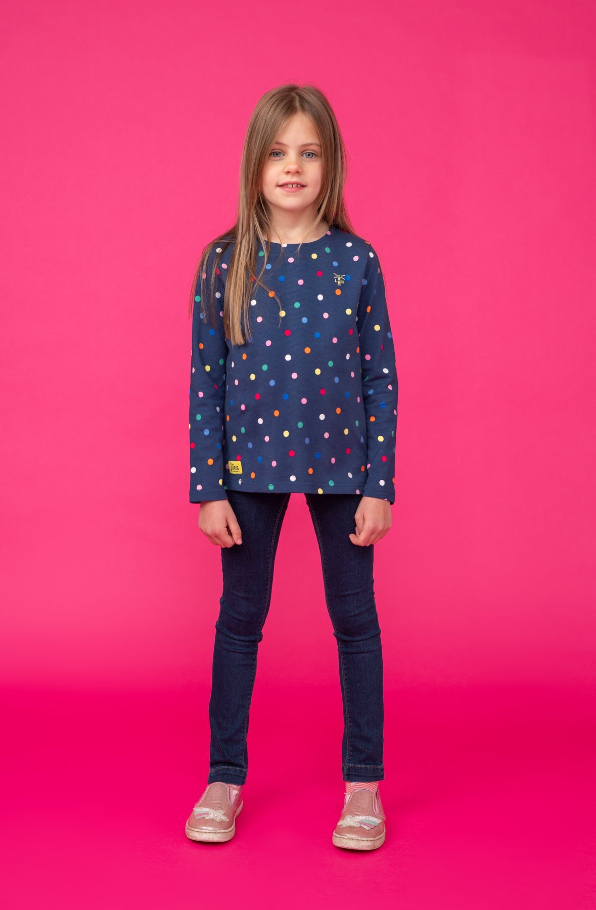 Causeway Top - Dot Print - Lighthouse