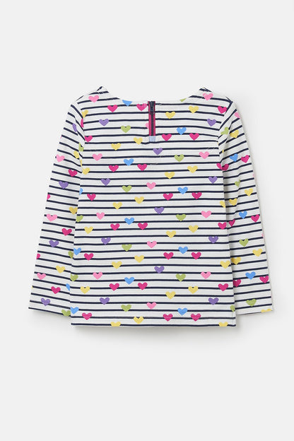 Causeway Top - Heart Print - Lighthouse