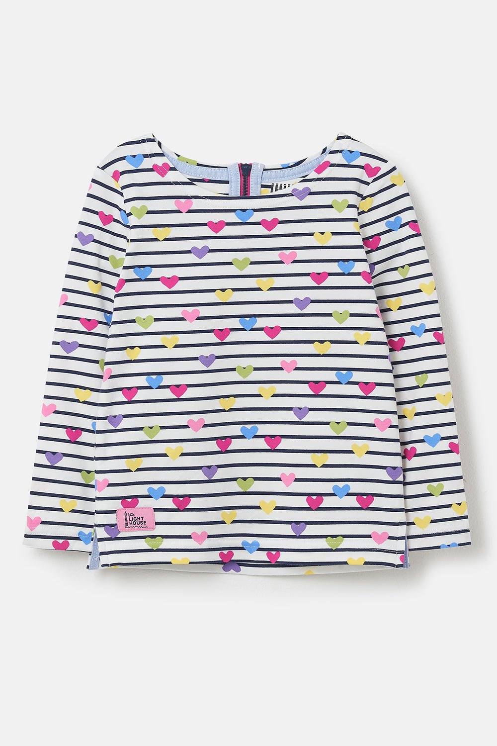 Causeway Top - Heart Print - Lighthouse