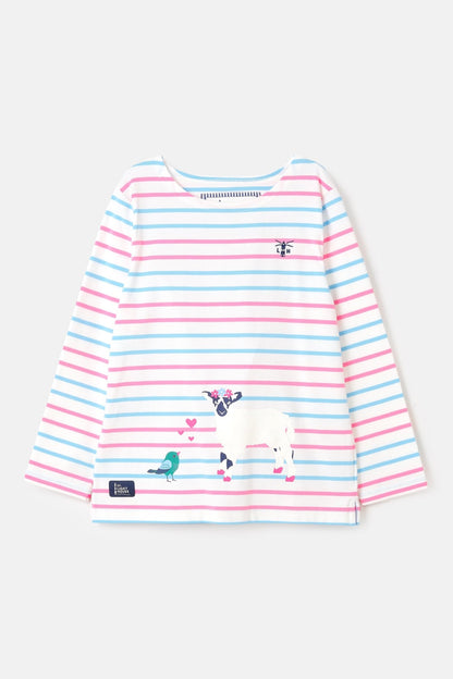 Causeway Top - Lamb Bird Print-Lighthouse