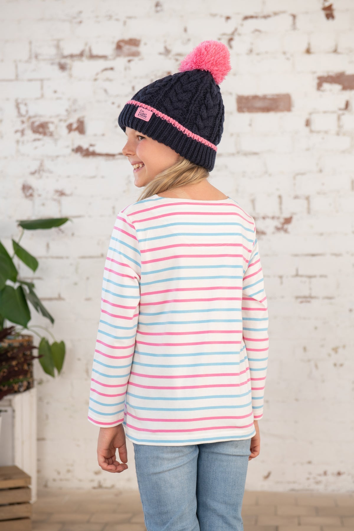 Causeway Top - Lamb Bird Print-Lighthouse