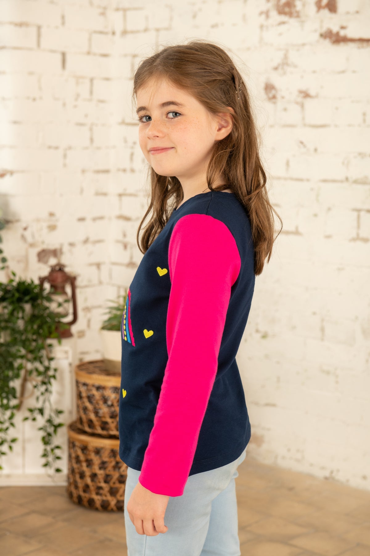 Causeway Top - Rainbow Appliqué - Lighthouse