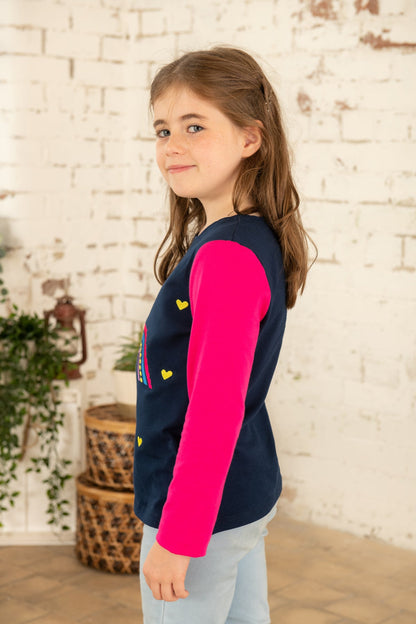 Causeway Top - Rainbow Appliqué - Lighthouse