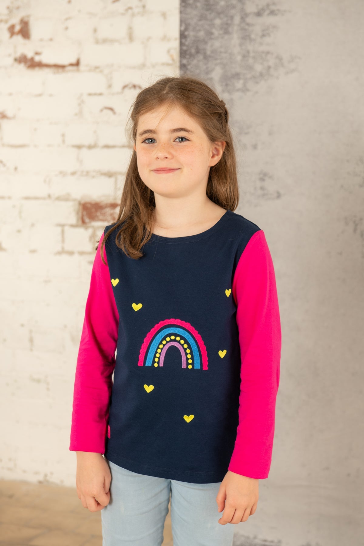 Causeway Top - Rainbow Appliqué - Lighthouse