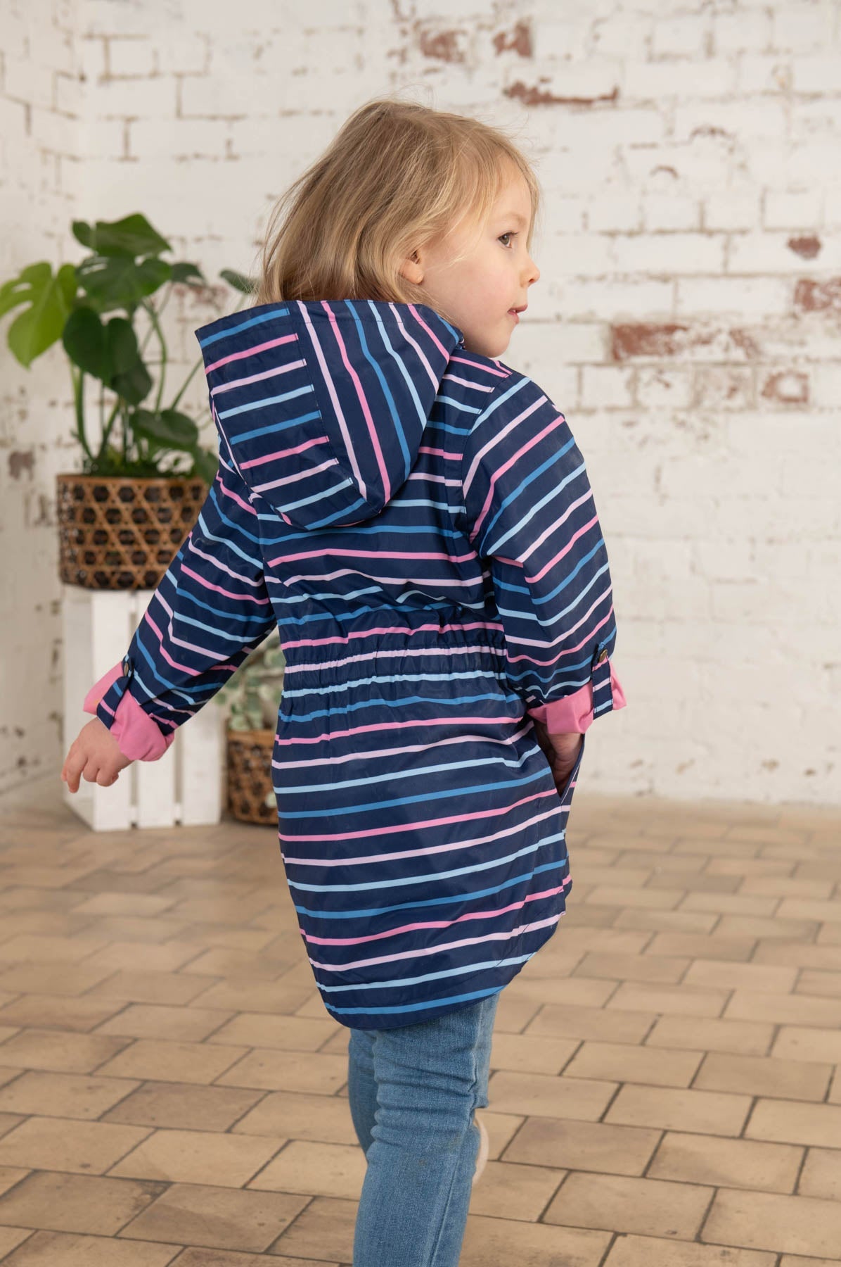 Charlotte Parka - Blue Pink Stripe-Lighthouse