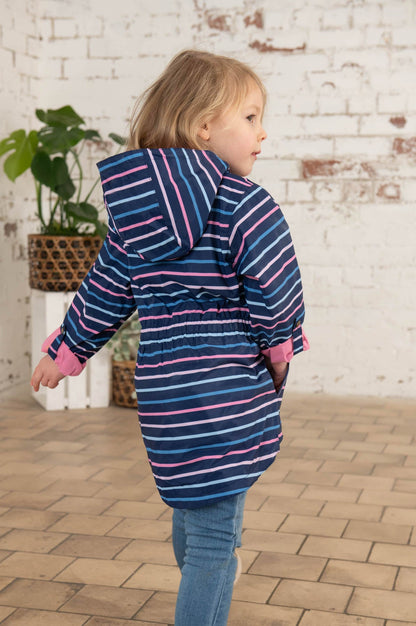 Charlotte Parka - Blue Pink Stripe-Lighthouse