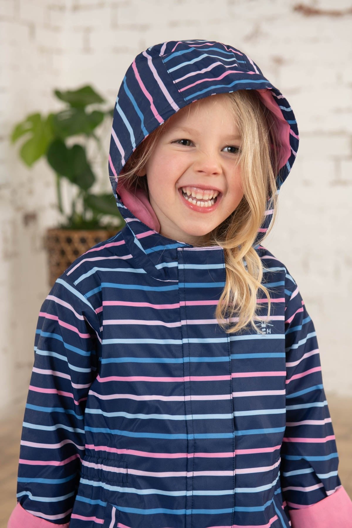 Charlotte Parka - Blue Pink Stripe-Lighthouse
