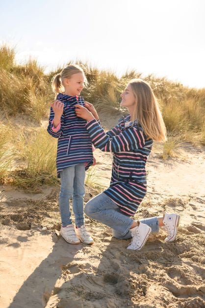 Charlotte Parka - Blue Pink Stripe-Lighthouse