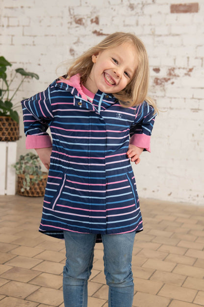 Charlotte Parka - Blue Pink Stripe-Lighthouse