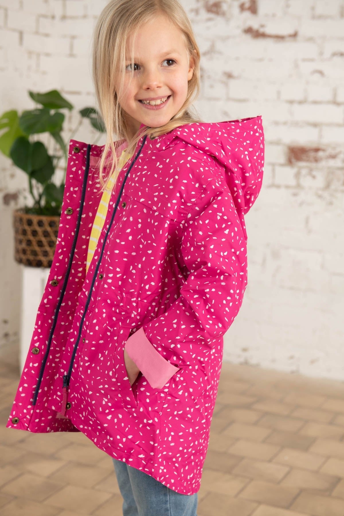 Charlotte Parka - Bright Pink Print-Lighthouse