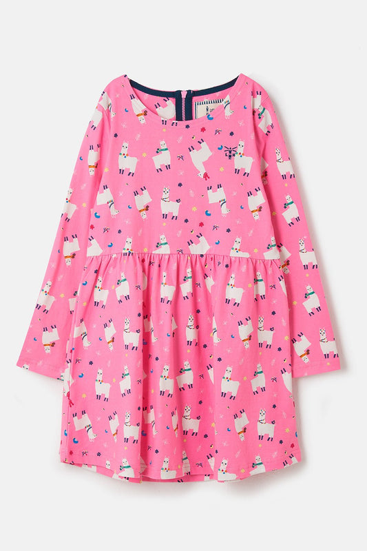 Ellie Dress - Llama Print - Lighthouse