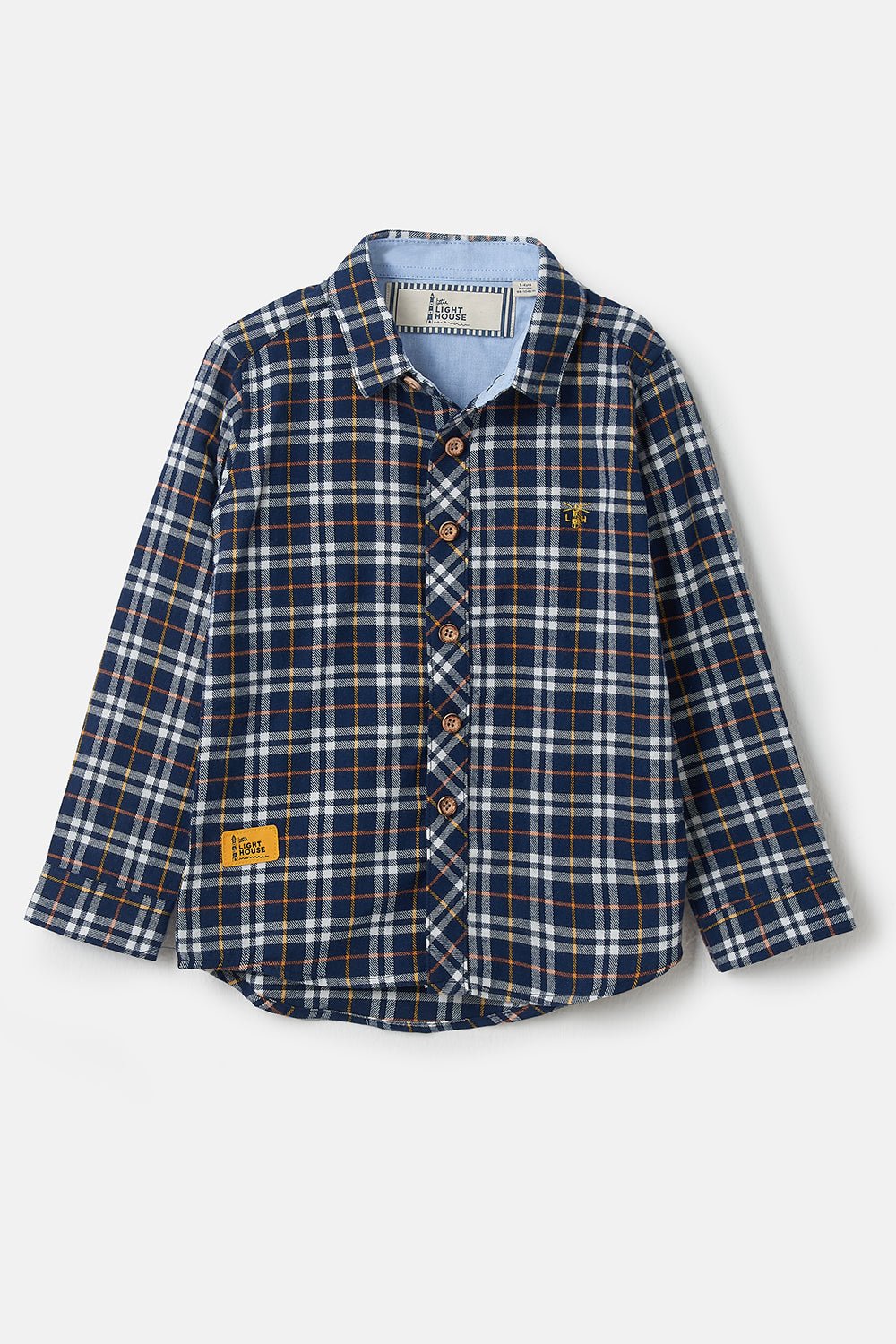 Elliot Shirt - Eclipse Check - Lighthouse