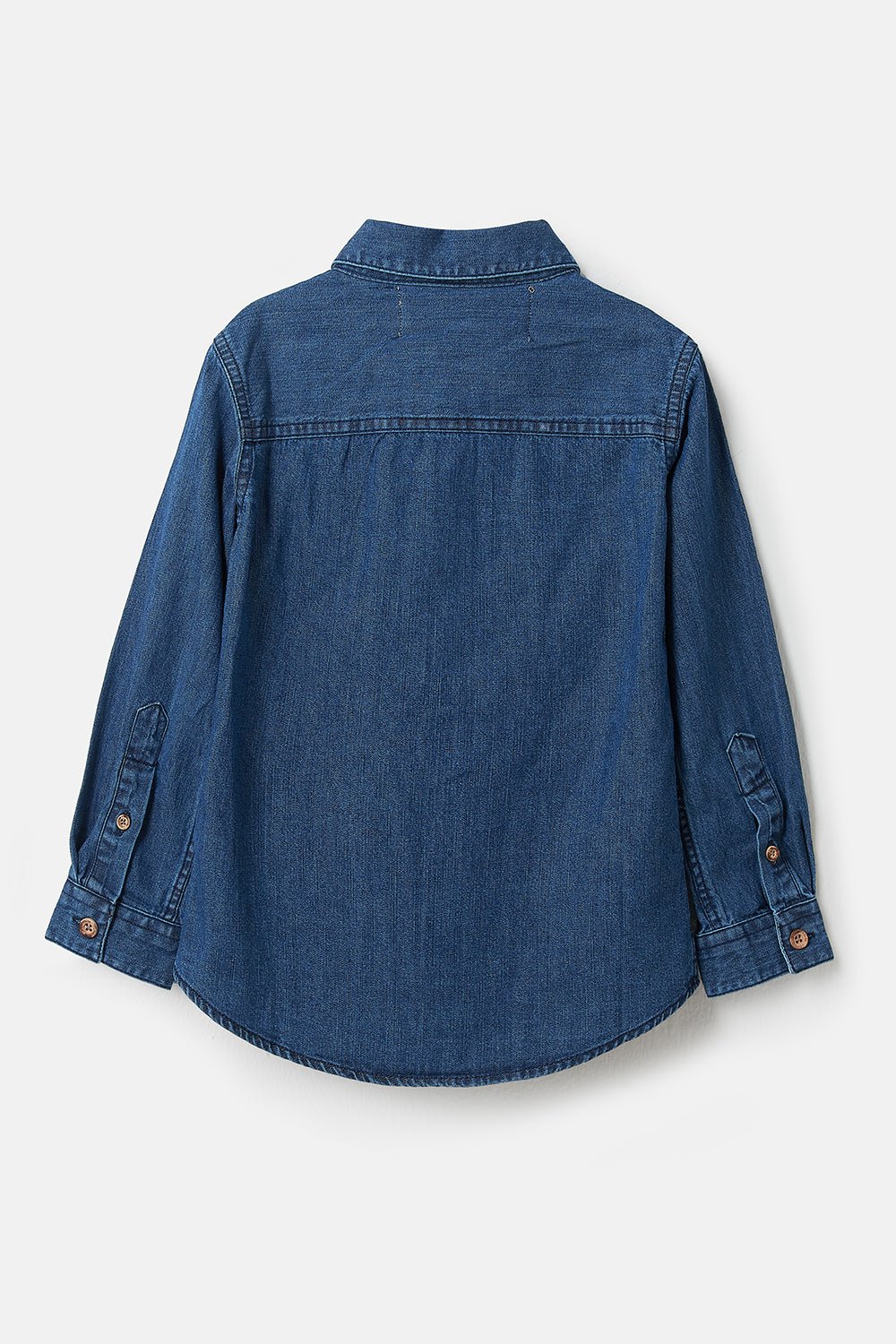 Elliot Shirt - Washed Denim - Lighthouse