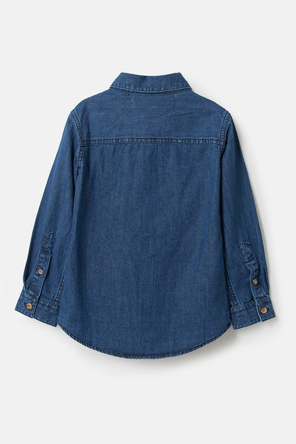 Elliot Shirt - Washed Denim - Lighthouse