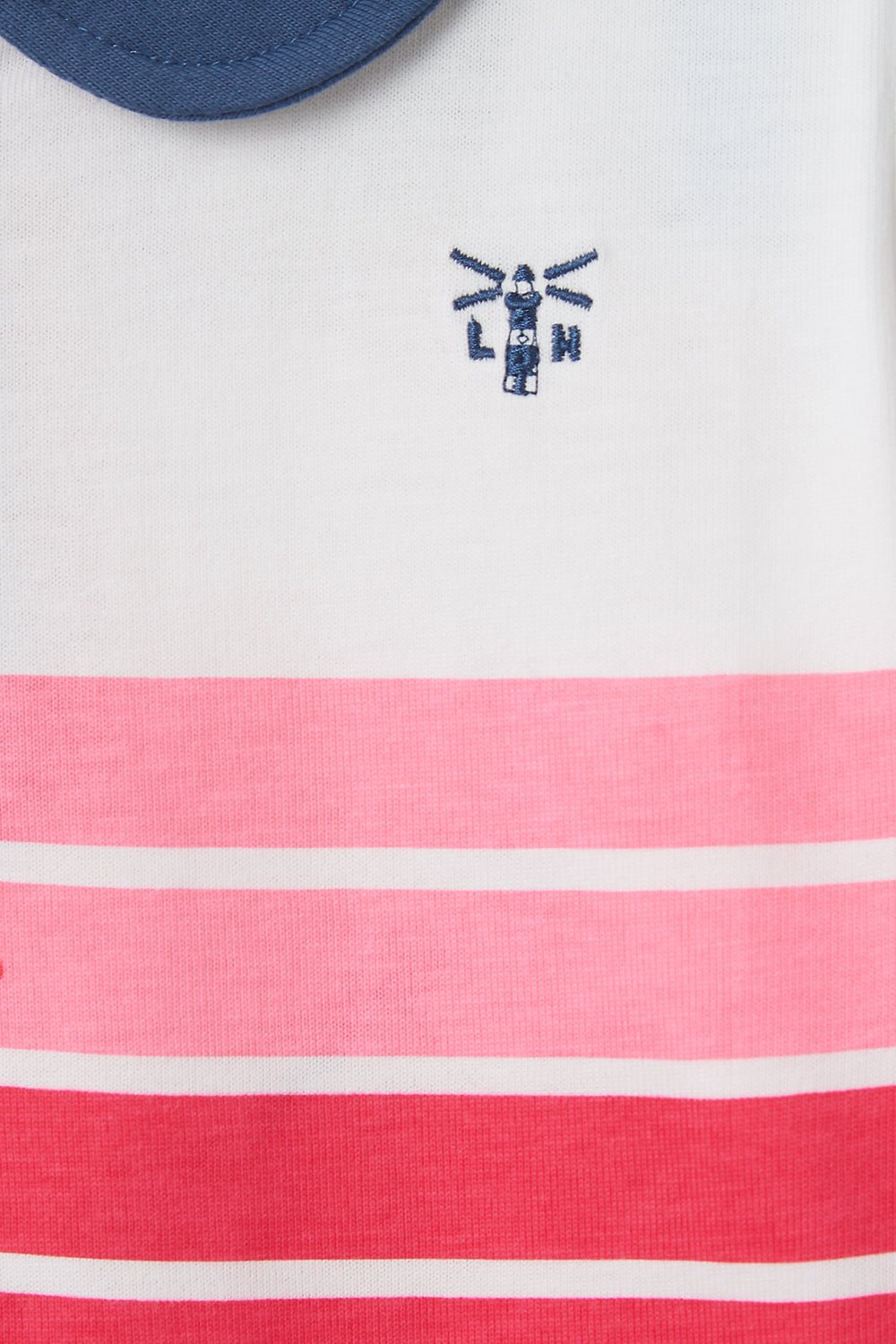 Emmie Top - Blue Pink Stripe - Lighthouse