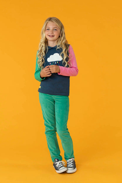 Emmie Top - Raindrop Applique - Lighthouse