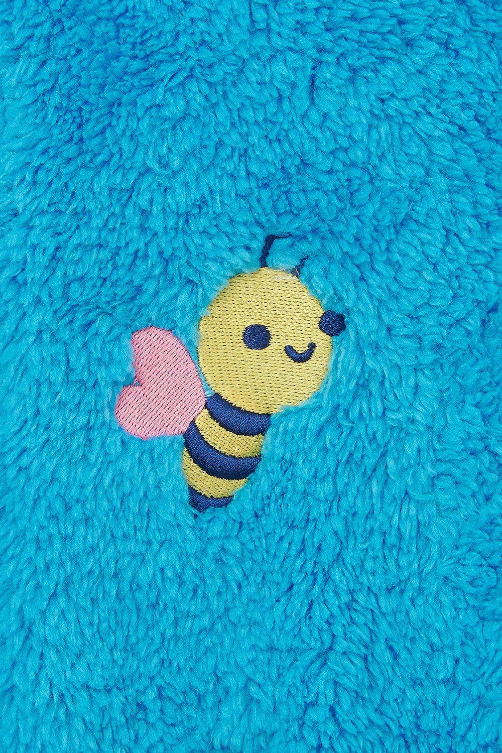 Gracie Sherpa Fleece - Bright Teal Bee-Lighthouse