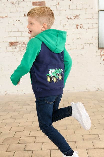 Jackson Full Zip Hoodie - Green Tractor-Lighthouse