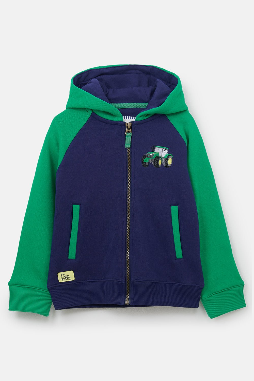 Jackson Full Zip Hoodie - Green Tractor-Lighthouse
