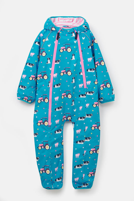 Jamie Puddlesuit - Teal Farm Print-Lighthouse