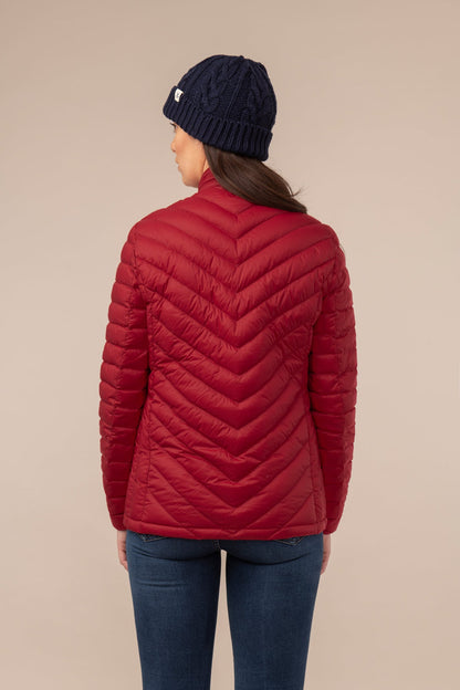 Lara Down Jacket - Deep Red - Lighthouse