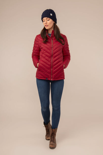 Lara Down Jacket - Deep Red - Lighthouse