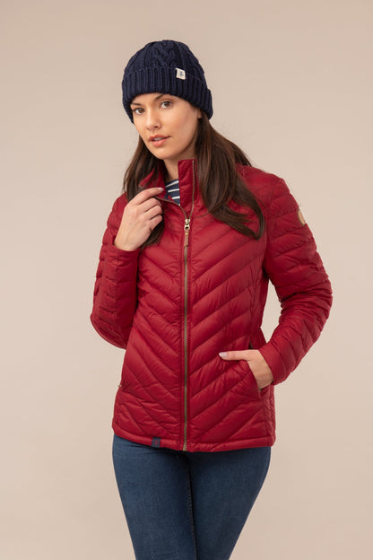 Lara Down Jacket - Deep Red - Lighthouse