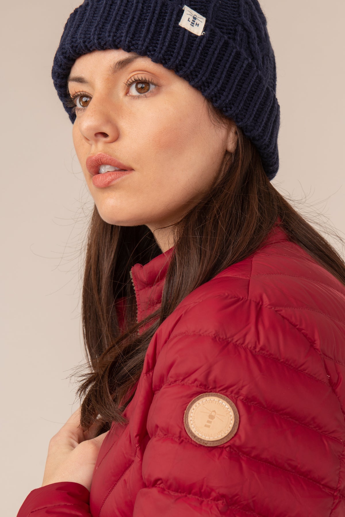 Lara Down Jacket - Deep Red - Lighthouse