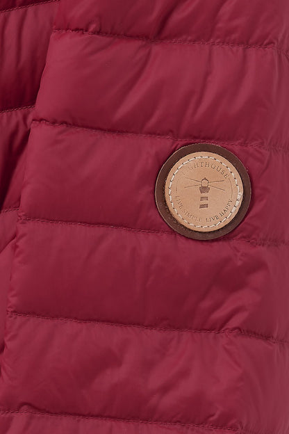 Lara Down Jacket - Deep Red - Lighthouse