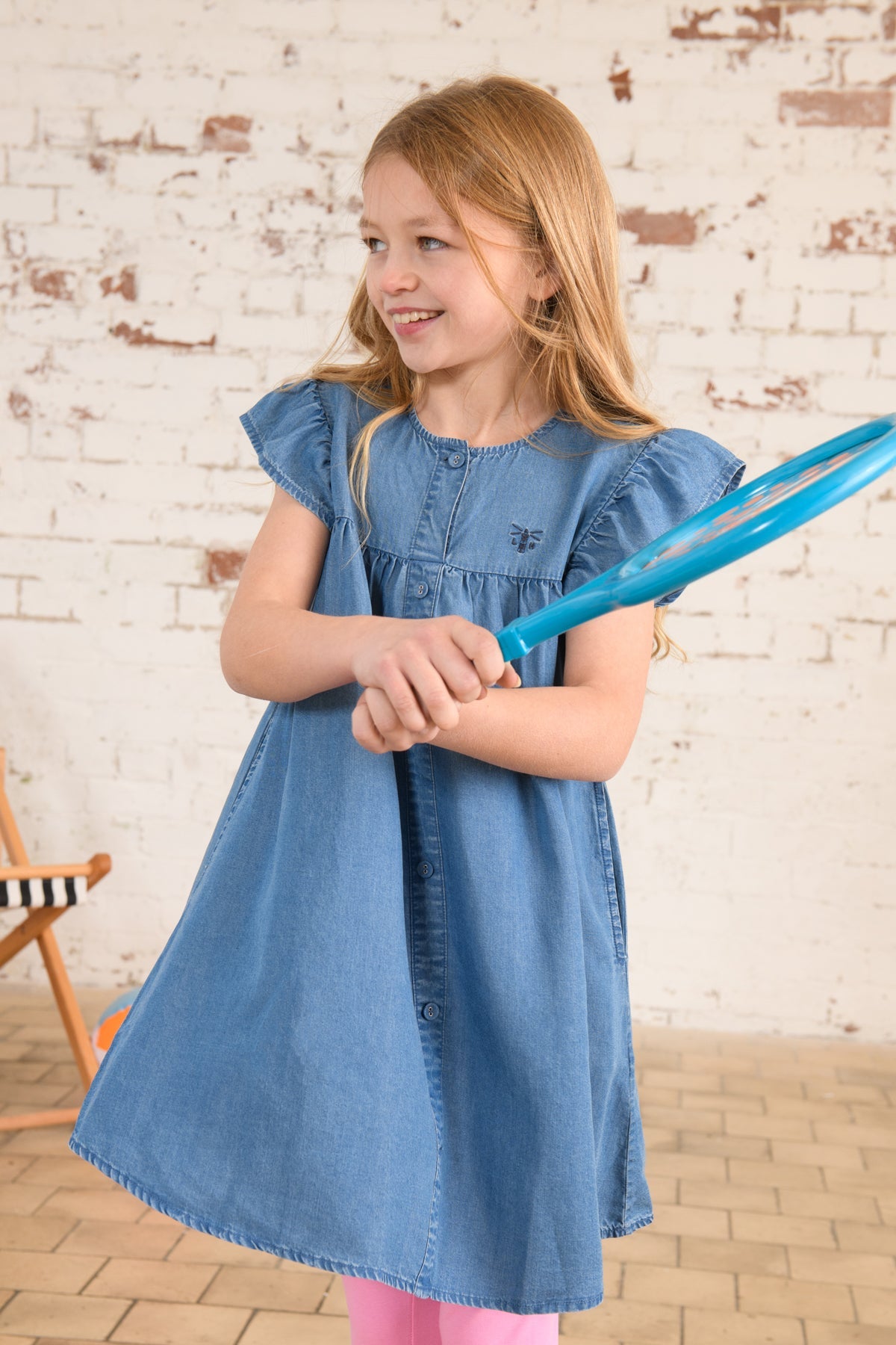 Lexie Dress - Soft Denim-Lighthouse