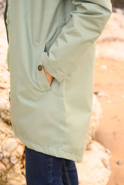 Long Beachcomber Jacket - Pistachio-Lighthouse