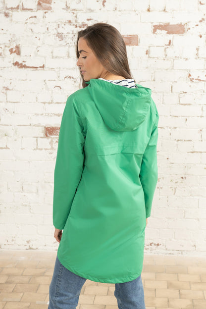 Long Beachcomber Jacket - Seagrass-Lighthouse