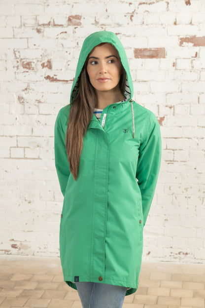 Long Beachcomber Jacket - Seagrass-Lighthouse