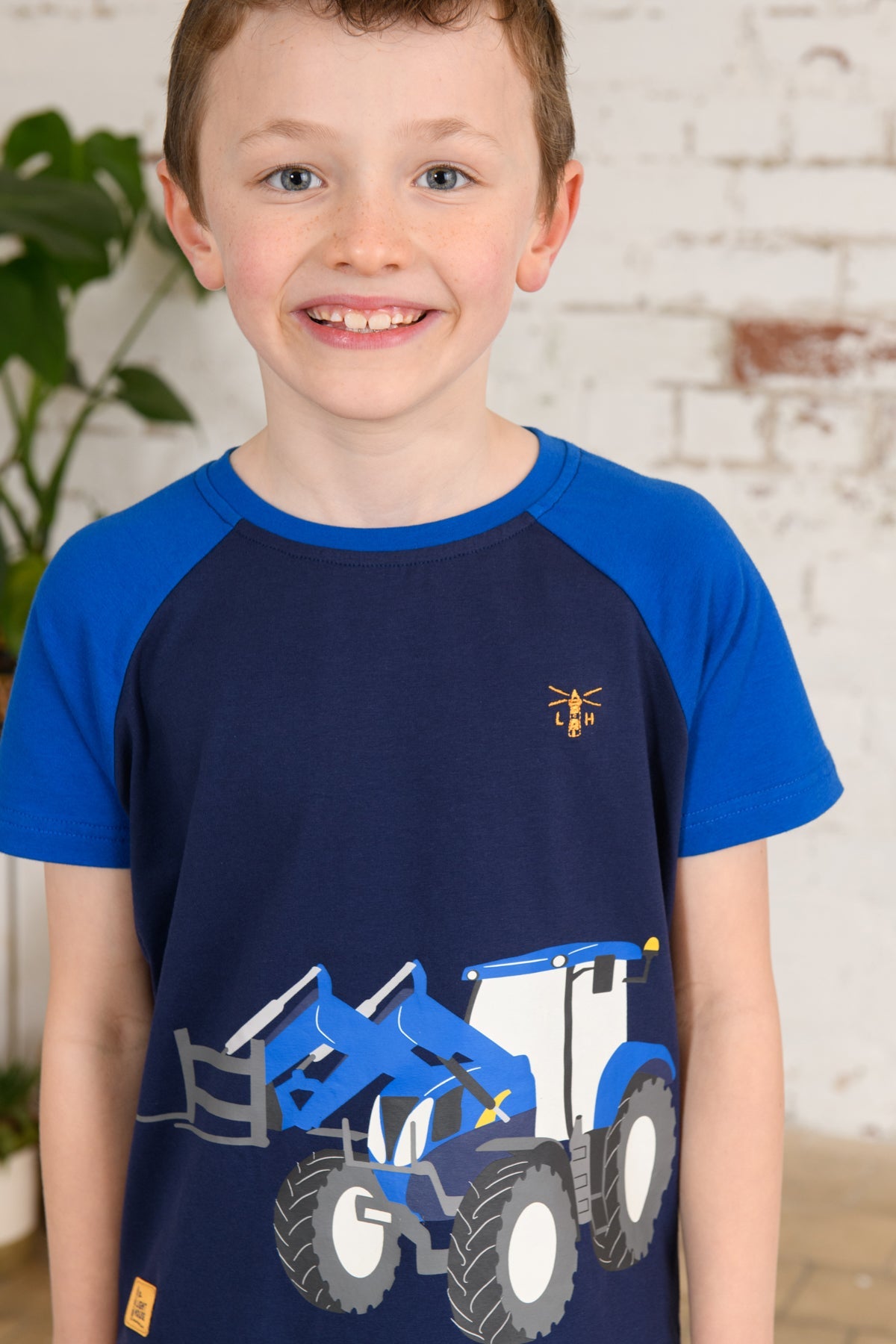 Mason Tee Shirt - Blue Front Loader-Lighthouse