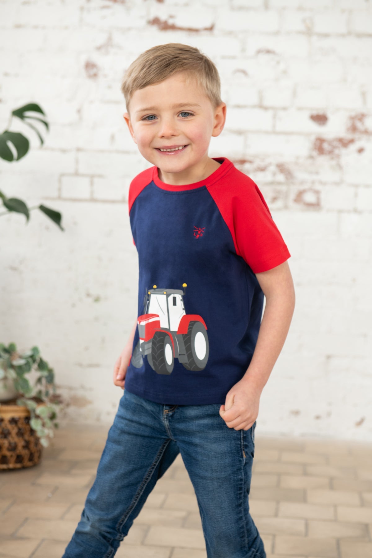 Mason Tee Shirt - Red Tractor - Lighthouse