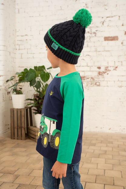 Mason Top - Green Front Loader-Lighthouse