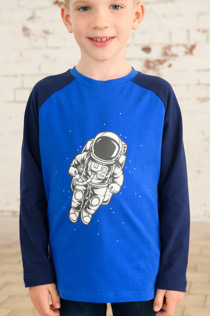 Mason Top - Spaceman Print-Lighthouse