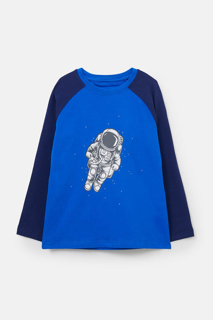 Mason Top - Spaceman Print-Lighthouse