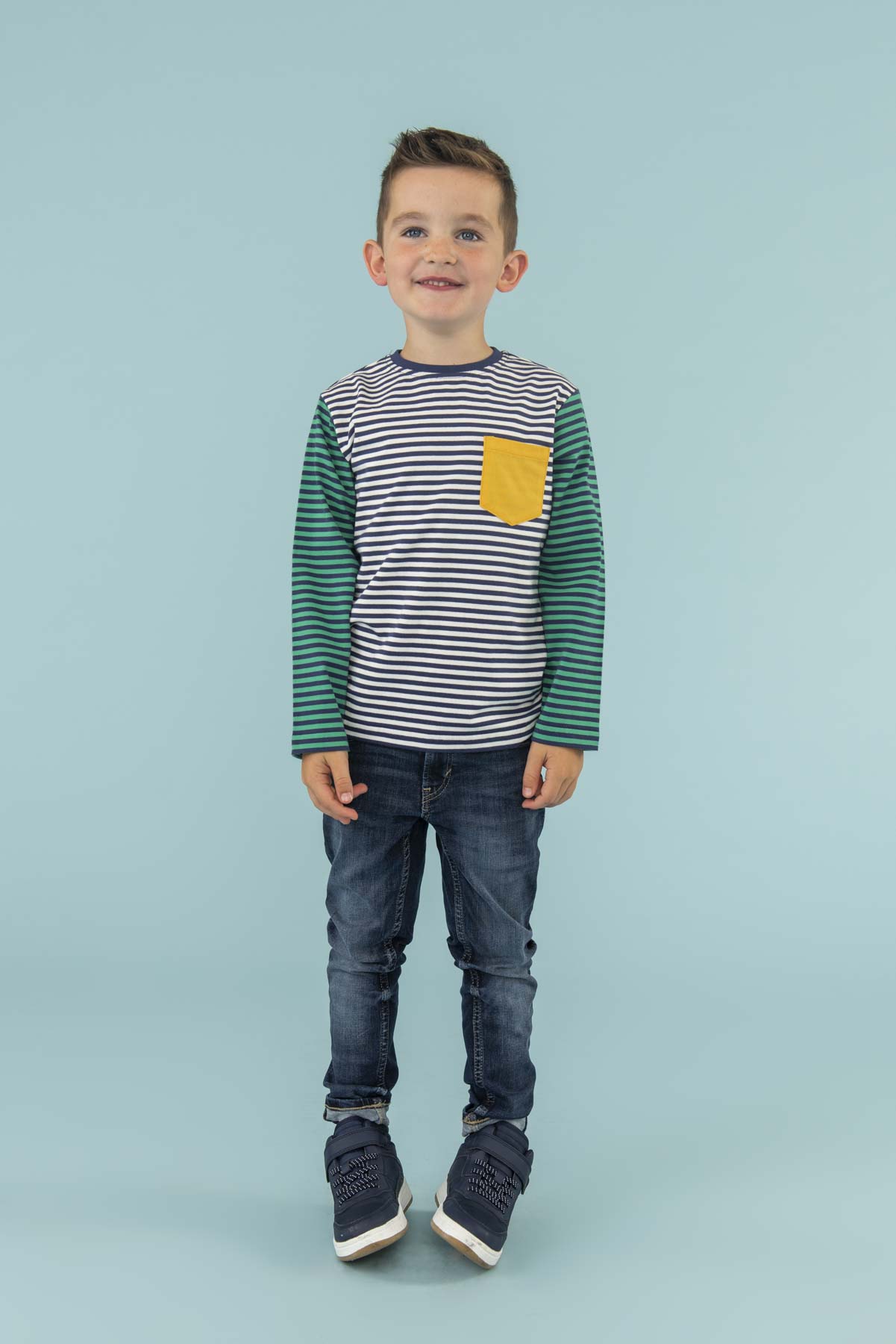 Oliver Top - Eclipse Stripe - Lighthouse