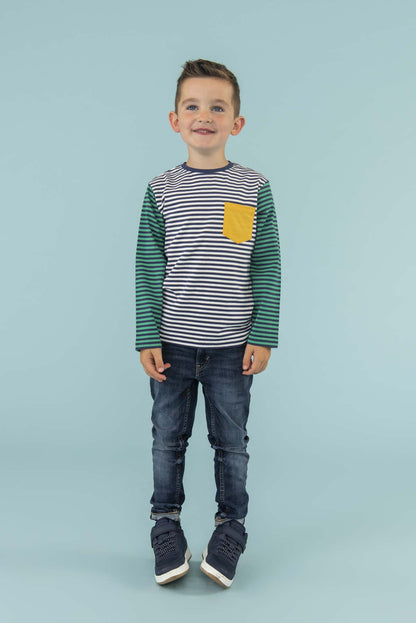 Oliver Top - Eclipse Stripe - Lighthouse