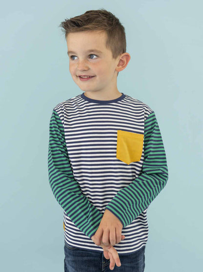 Oliver Top - Eclipse Stripe - Lighthouse