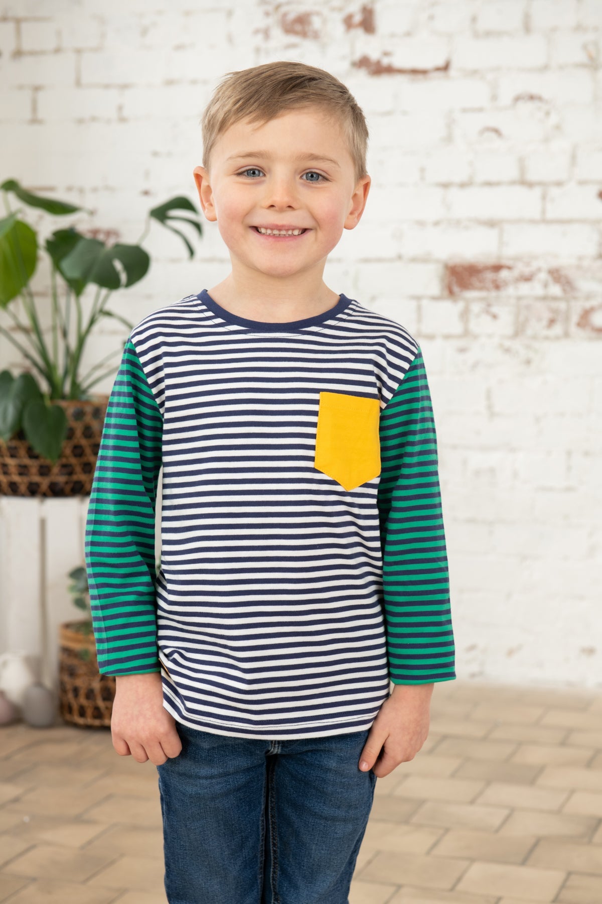 Oliver Top - Eclipse Stripe - Lighthouse
