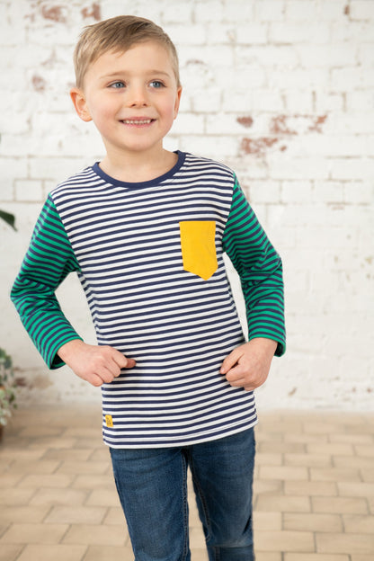 Oliver Top - Eclipse Stripe - Lighthouse